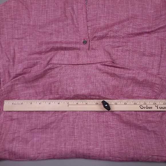 Ted Baker Cotton Linen Roll Tab Flip Cuff Button Up Shirt Lightweight Preppy 3 M - Picture 8 of 9